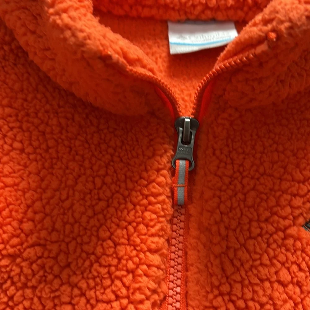 Columbia Rugged Ridge II Full Zip Sherpa Orange Fleece Jacket
